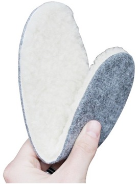 WKŁADKI DO BUTÓW ZIMOWE FILCOWE WEŁNA OWCZA r. 44