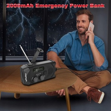 СОЛНЕЧНЫЙ РАДИО ЗАВОД СВЕТОДИОДНЫЙ POWERBANK 2000МАч ЧЕРНЫЙ