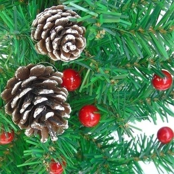 Kulki Dekoracyjne Na Druciku Jarzębina Głóg 144szt KOLORY