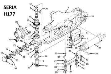 ШТИФТ ТЯГИ ПОДВЕСКИ HYSTER F001 H1.6FT