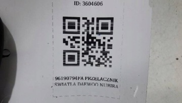 96190794FA PŘEPÍNAČ SVĚTLA DAEWOO NUBIRA I