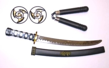 MIECZ / KATANA NUNCZAKO STRZAŁKI do stroju Ninja
