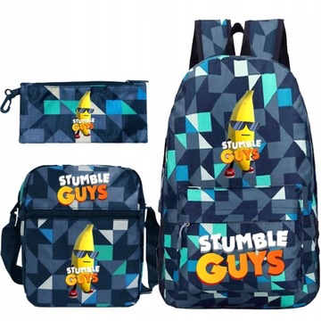 НАБОР РЮКЗАК СУМКА ЧЕХОЛ ДЛЯ КАРАНДА STUMBLE GUYS ЦВЕТА