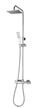 Bateria natryskowa ścienna Omnires chrom SYSY11/N/6CR