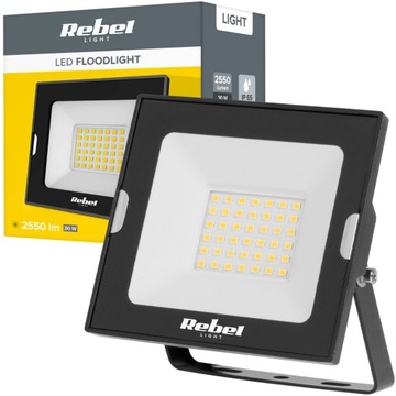 Halogen reflektor LED lampa solidny naświetlacz 30W 4000K mocny IP65 Rebel