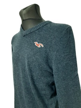 II SWETER HOLLISTER CIEPŁY BARDZO GRANATOWY XL/L