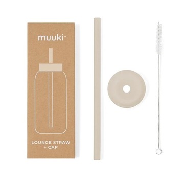 Słomka czyścik do szklanej butelki Muuki 720ml Lounge Straw Cap Summer Sand