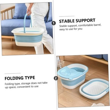 1 шт. ванна для ног, раковина для мытья ног, складная чаша для замачивания ног