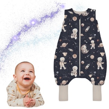 BABYSTEPS Śpiworek do Spania z Nogawkami ciepły zimowy 2,5 TOG roz. 86-98