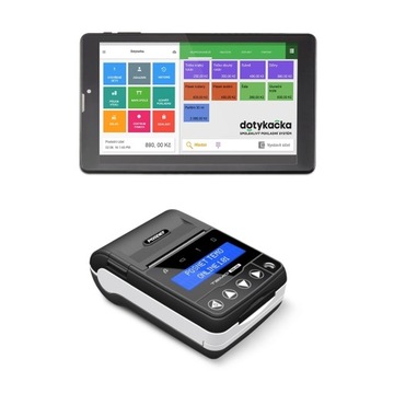 DOTYKACKA MOBILNA + DRUKARKA FISKALNA POSNET TEMO ONLINE