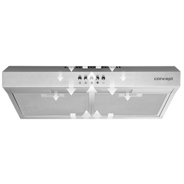 Вытяжка под шкафом 50 см ULTRA SLIM Concept OPP1250SS