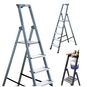 Drabina aluminiowa anodowana Pro Krause Securo 5