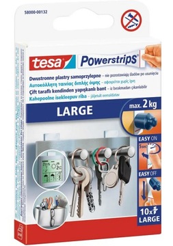 TESA PLASTRY POWERSTRIPS LARGE 10SZT. 2KG - 58000