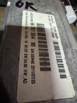 DISPLEJ PEUGEOT 508 9678188480 RT6 NAVI