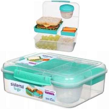 Śniadaniówka Bento Box Lunchbox Pojemnik na jedzenie 1650 ml SISTEMA