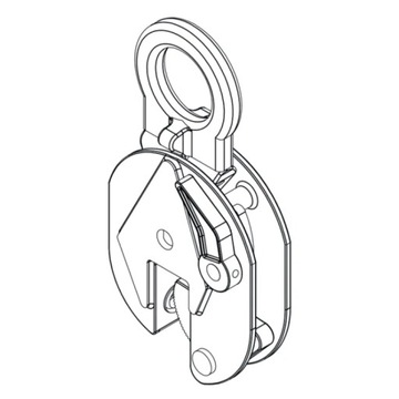 Шарнирная ручка для подъема стальных листов 1,0 т, вылет 0-20 мм Robur