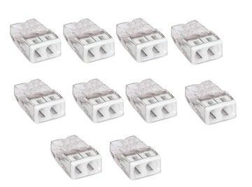 10 x Złączka WAGO 2-tor 2273-202 samozaciskowa