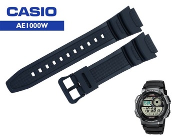 Pasek do zegarka CASIO AE-1000W czarny gumowy