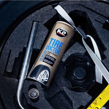 K2 TIRE DOKTOR 500 ML - АЭРОЗОЛЬ ДЛЯ НАКАЧКИ ШИН ЧЕРНЫЙ ГЕРМЕТИК