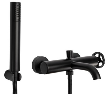 Bateria wannowa VERTIGO BLACK słuchawka wąż Czarna