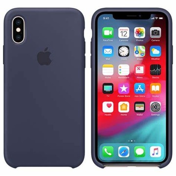 ORYGINALNE ETUI APPLE SILICONE iPhone X / Xs Blue MRW92ZM/A