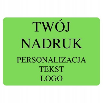 Etykieta Twój Nadruk Zielona 70x50mm 20 szt.