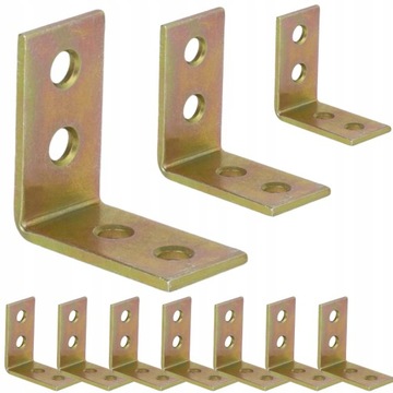 50 SZTUK! KW1 KĄTOWNIK WĄSKI ŁĄCZNIK MONTAŻOWY DO DREWNA 25x25x17x1,5 DOMAX