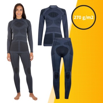 BIELIZNA TERMOAKTYWNA ODZIEŻ TERMICZNA TOUFER NYLON GÓRA DÓŁ ROZM. 3XL/4XL