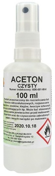 JAKOŚĆ KOSMETYCZNA - ACETON 100 ml ATOMIZER HQ