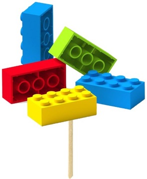 ТОППЕРЫ ТОППЕР ДЕКОР ТОРТ МАФФИНЫ УКРАШЕНИЯ НА ДЕНЬ РОЖДЕНИЯ ПЕРСОНАЖИ БЛОКИ 10шт.