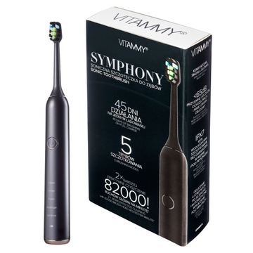 Końcówki do szczoteczki VITAMMY Symphony 4szt/blac