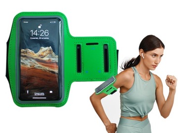 OPASKA NA RAMIĘ ARMBAND Z ODBLASKIEM MIEJSCE NA KLUCZ NA TELEFON SMARTFON