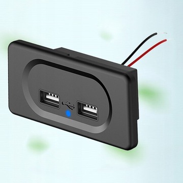 Панель с двумя разъемами для быстрого зарядного устройства USB для