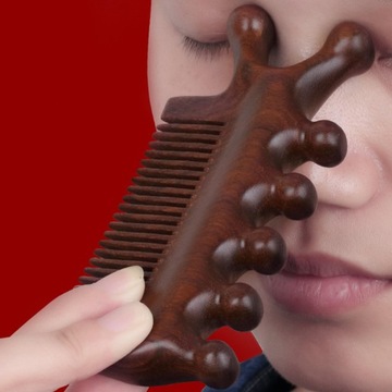 Деревянная расческа, без статического расслабления, широкая.