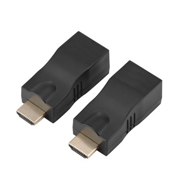 2x одиночный удлинительный кабель HDMI длиной 30 м с разъемом RJ45