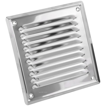 KRATKA WENTYLACYJNA OSŁONA METALOWA Z SIATKĄ 165x165 STAL NIERDZEWNA