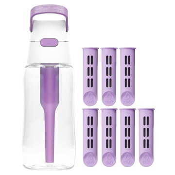 Butelka filtrująca Dafi Solid 0,5l lavender fiolet + 7x Filtr do wody Dafi