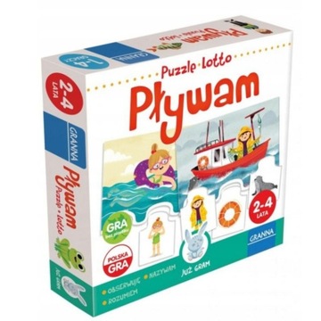 Puzzle Pływam Lotto Granna Gra Układanka Loteryjka Sokole Oko 2+