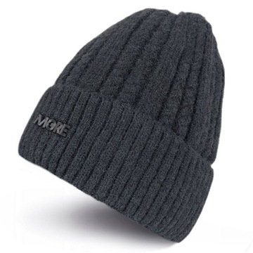 CZAPKA ZIMOWA MĘSKA CIEPŁA DWUWARSTWOWA na FUTERKU gruba OCIEPLANA klasyk