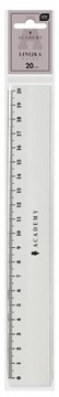 INTERDRUK LINIJKA SZKOLNA ACADEMY PLASTIKOWA 20 cm