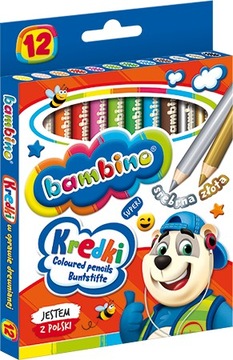 КАРАНДАШ BAMBINO КАРАНДАШ ТОЛСТЫЙ 12 цветов JUMBO
