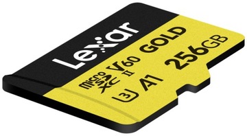 Lexar microSDXC Gold 256 ГБ UHS-II U3 ​​V60 A1 R 280 МБ/с W 180 МБ/с