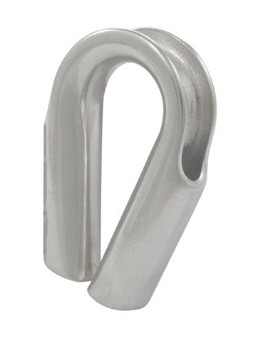 KAUSZA RUROWA RURKOWA INOX A4 DO LINY 6 MM