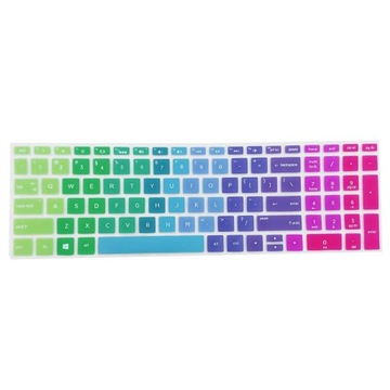 Красочный мягкий силиконовый чехол для клавиатуры для ноутбука Rainbow с диагональю 15,6 дюйма