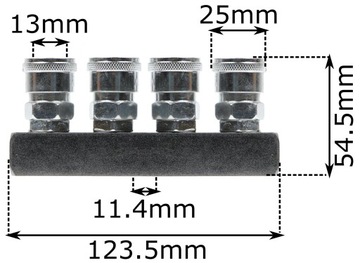 Быстрый соединитель для литьевых форм, 1/2 полоски
