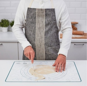 IKEA BAKTRADITION Силиконовый коврик для выпечки 41х31см, бежевый.