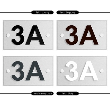 Tablica numeracyjna - adresowa adres 3D numer na dom 16x8 aluminium