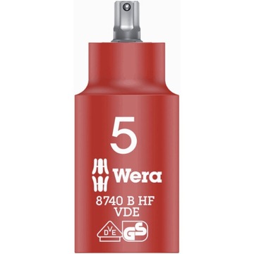 WERA nasadka HX 5 VDE Imbus 3/8 cala Zyklop 8740 B 05004901001