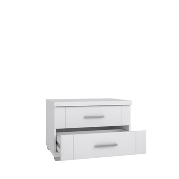 Белая прикроватная тумбочка Snow SNWK02 Forte