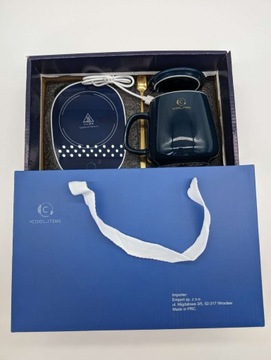 KUBEK DO KAWY HERBATY PODGRZEWACZ USB ŁYŻKA KABEL PREZENT KUBEK ŚWIĄTECZNY